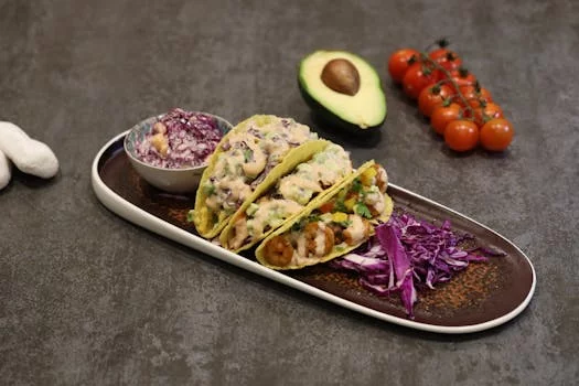 fish tacos with cabbage slaw